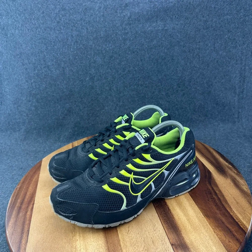 Nike Air Max Torch 4 Running Shoes Men's Size 7 Black Neon Green 343846-011